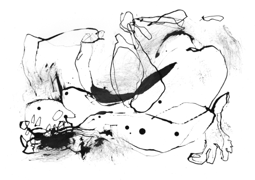 Human Remains, ink on paper, artist, Paul Coombs, gay, queer, lgbtqiplus, drawing, collage, art