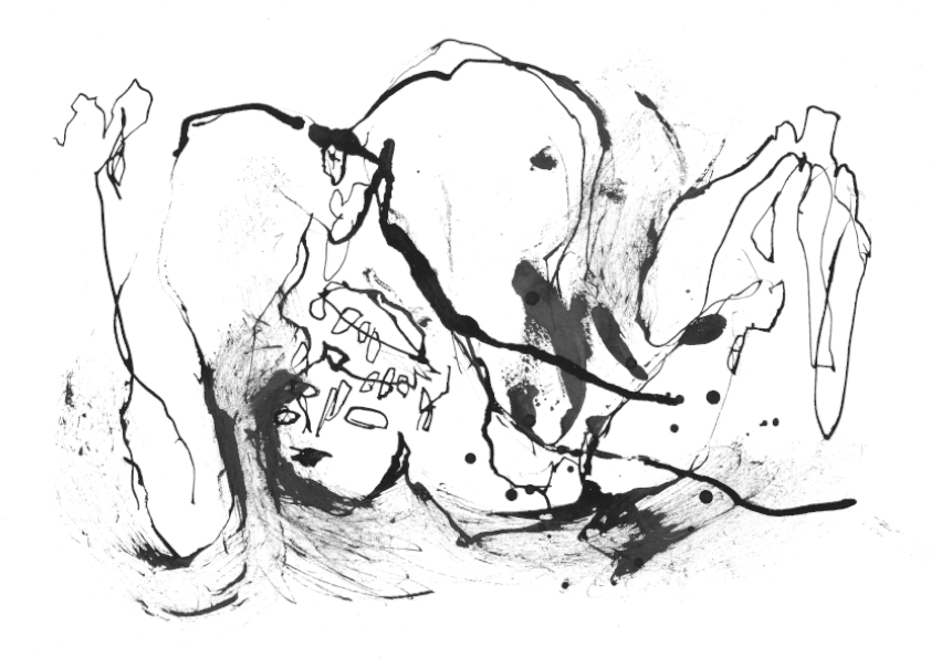 Human Remains, ink on paper, artist, Paul Coombs, gay, queer, lgbtqiplus, drawing, collage, art
